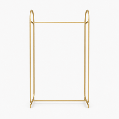 Modern Gold Metal Clothes Hanging Stand | 100x40x200 cm - Al Thahani Furniture