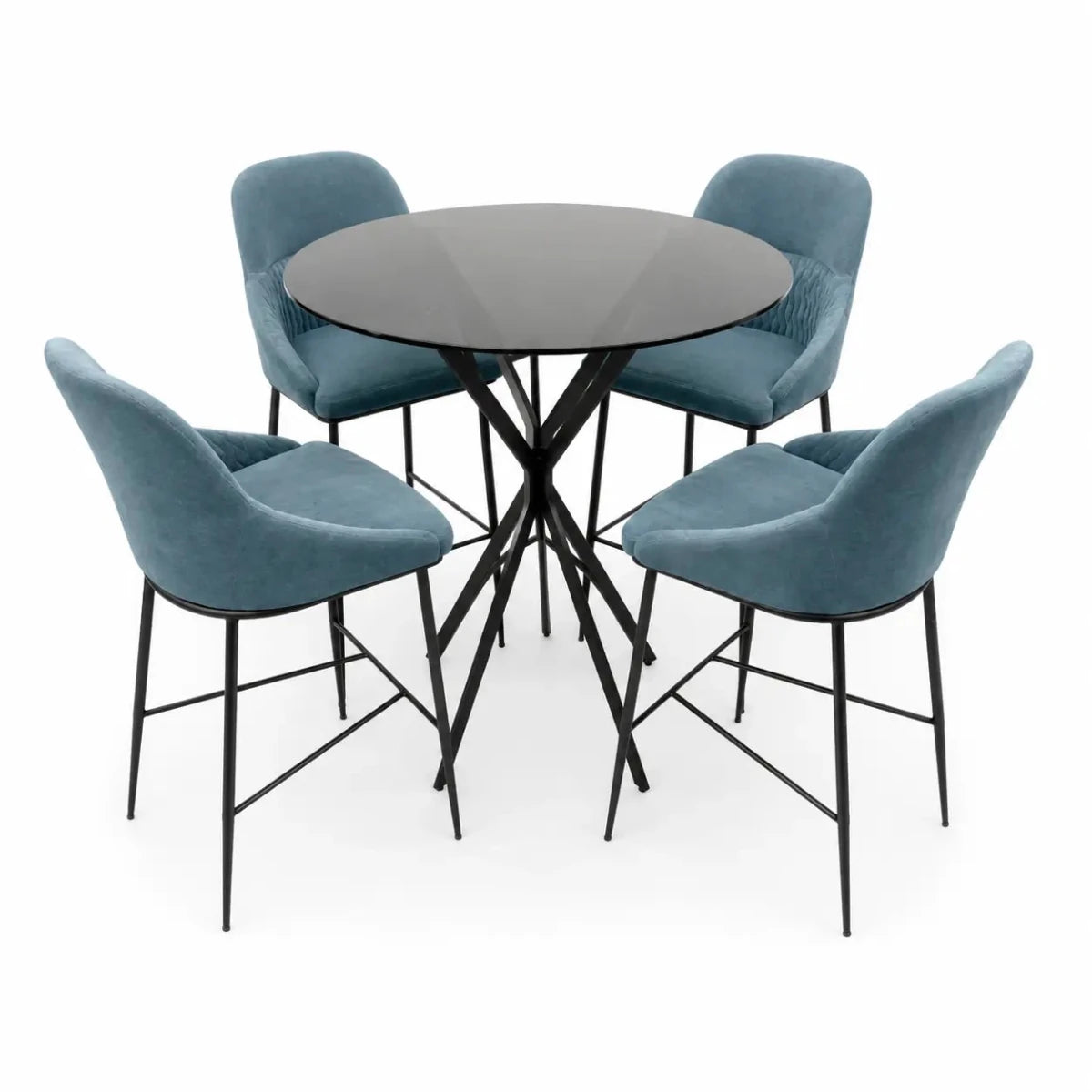 Modern Urban Loft Dining Set | used 4 months - Al Thahani Furniture