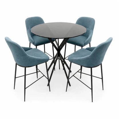 Modern Urban Loft Dining Set | used 4 months - Al Thahani Furniture