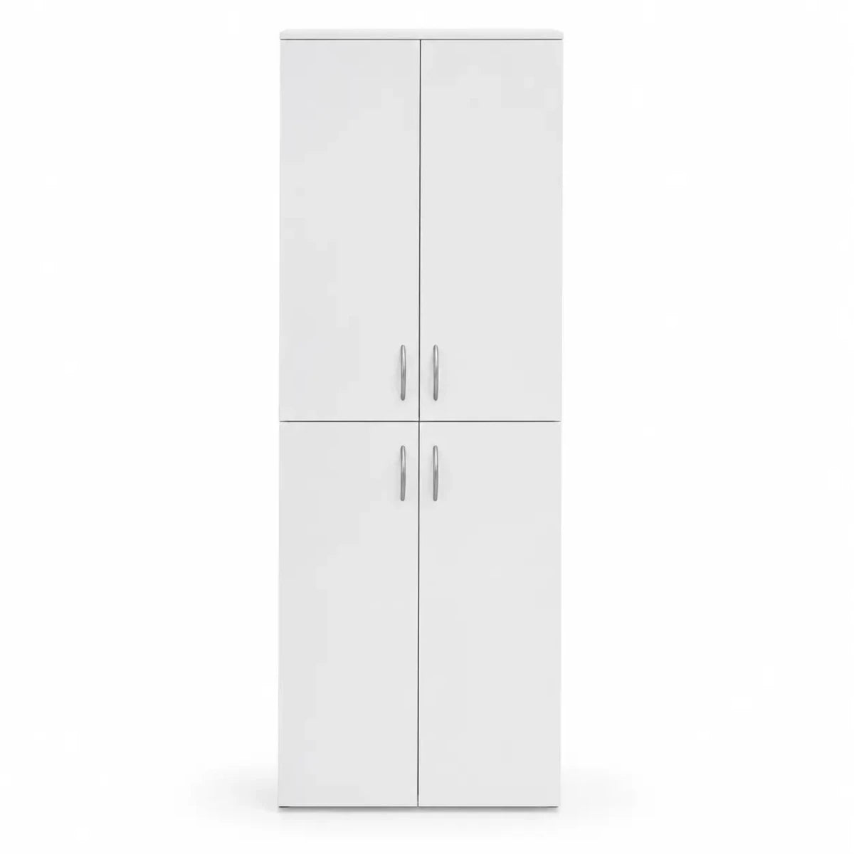 Modern Wooden Door Cabinet | White, Tall Storage, 80x40x200 cm - used 4 months - Al Thahani Furniture