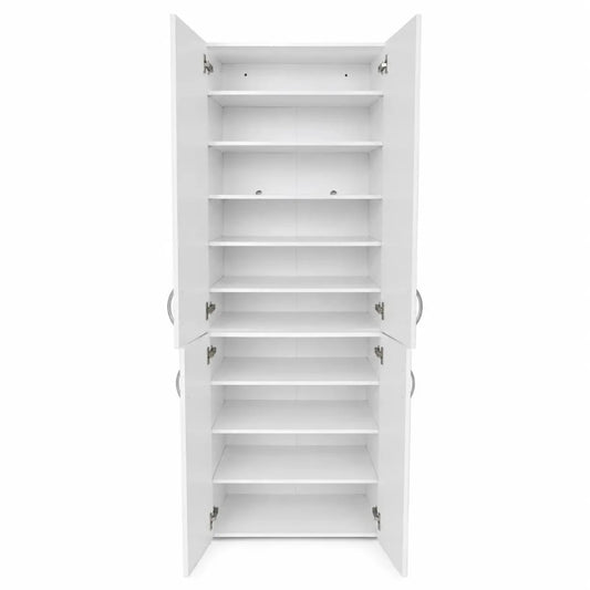 Modern Wooden Door Cabinet | White, Tall Storage, 80x40x200 cm - used 4 months - Al Thahani Furniture
