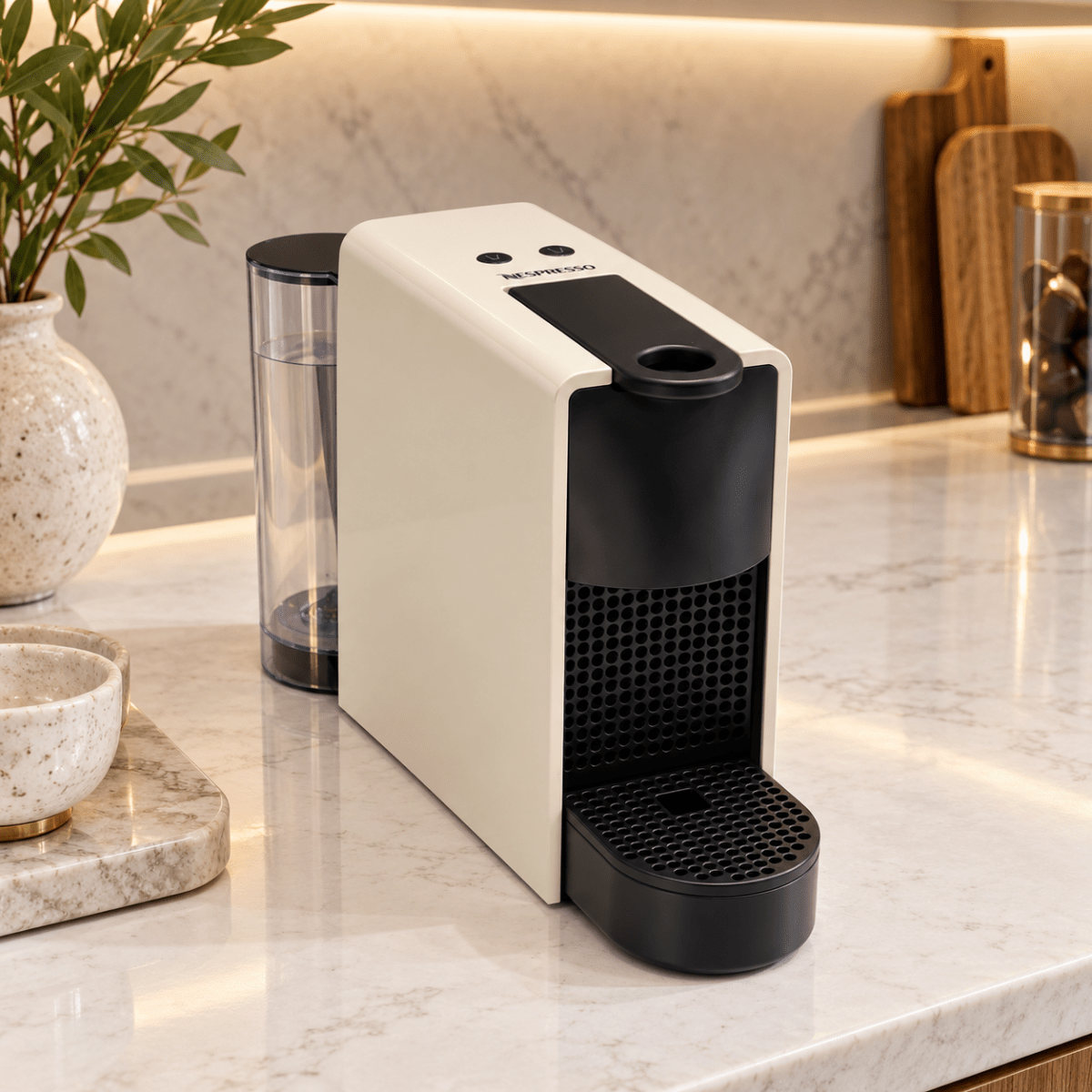 Nespresso Essenza Mini C30 Original Coffee Machine – Pure White - Al Thahani Furniture