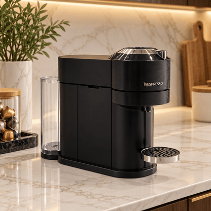 Nespresso Vertuo Next Premium Coffee Machine – Black & Chrome - Al Thahani Furniture