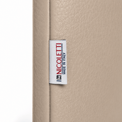 Nicoletti Italia 4-Seater Leather Sectional Sofa with Chaise | Beige | Made in Italy - Al Thahani Furniture