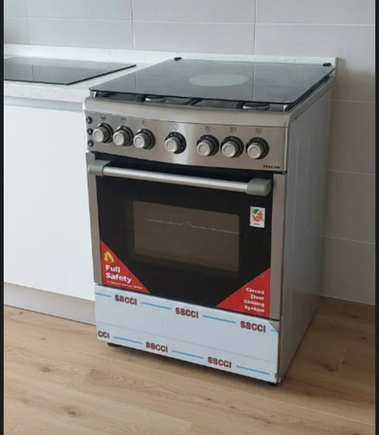 Nikai 60cm Freestanding Gas Cooker - Rotisserie Oven - althahanifurniture