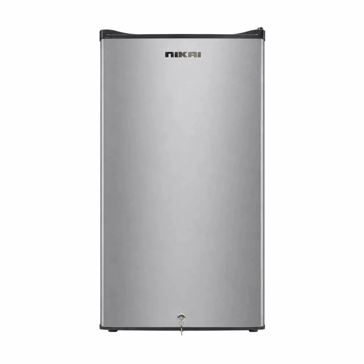Nikai NRF130SS1 Single Door Mini Refrigerator | 130L Gross, Silver - used 4 months - Al Thahani Furniture