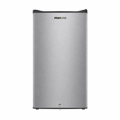Nikai NRF130SS1 Single Door Mini Refrigerator | 130L Gross, Silver - used 4 months - Al Thahani Furniture