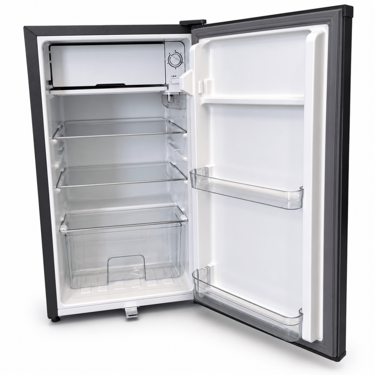 Nikai NRF130SS1 Single-Door Mini Refrigerator – Dark Silver - Al Thahani Furniture