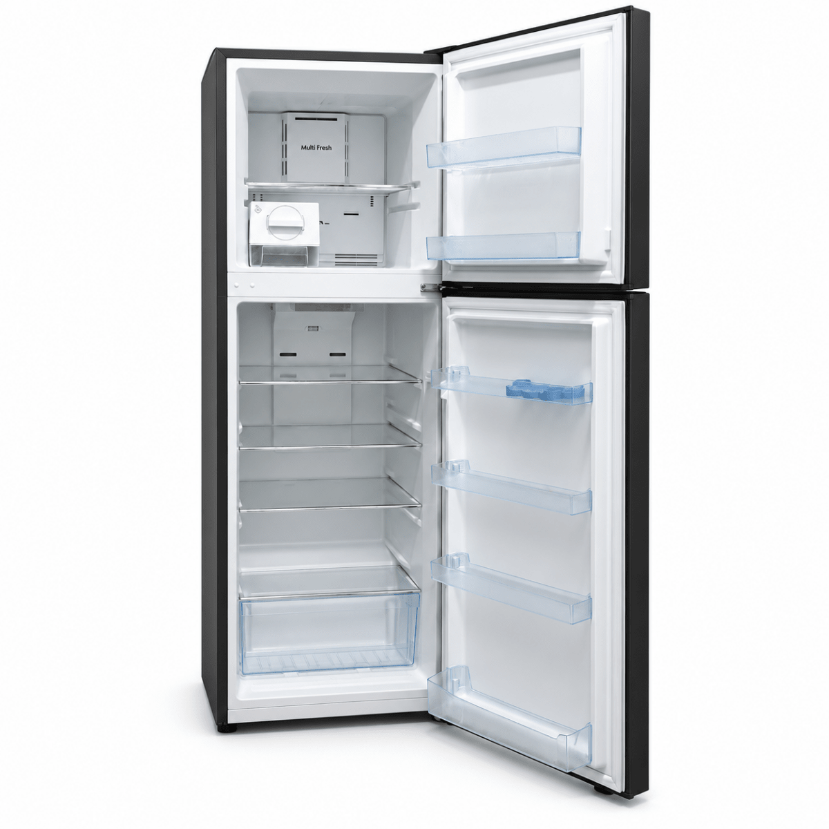 Nikai NRF410FSS 410L Frost-Free Double Door Refrigerator – Dark Inox - Al Thahani Furniture