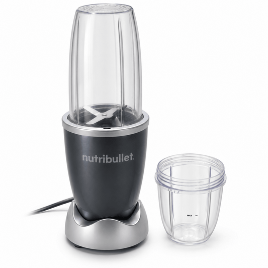 NutriBullet Original Personal Blender with 2 Blending Cups – Dark Grey - Al Thahani Furniture