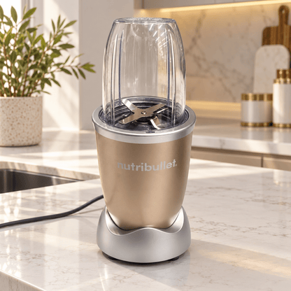NutriBullet Pro 900 NB9-1012 High-Speed Personal Blender – Copper Gold - Al Thahani Furniture