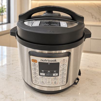 Nutricook Smart Pot Eko 6L Electric Pressure Cooker – 1000W – Stainless Steel & Black - Al Thahani Furniture