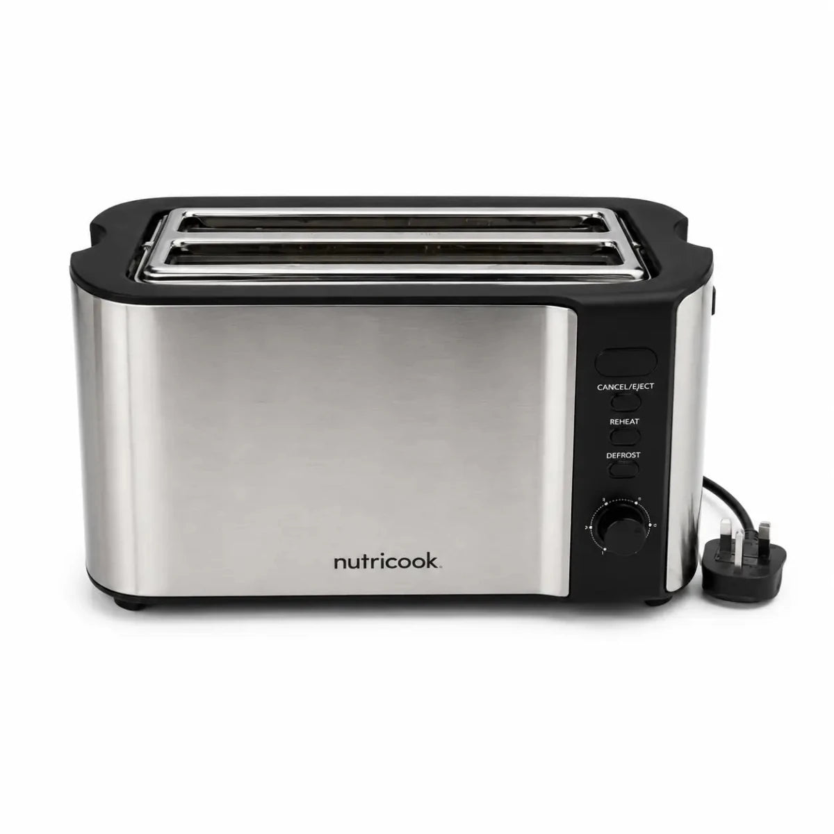Nutricook T104S Digital 4-Slice Toaster | Stainless Steel, 1500W - used 4 months - Al Thahani Furniture