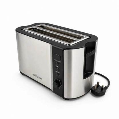 Nutricook T104S Digital 4-Slice Toaster | Stainless Steel, 1500W - used 4 months - Al Thahani Furniture