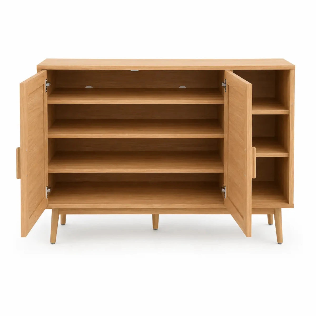 Oaktree 2 - Door Rattan Display Cabinet / Sideboard | Natural - used 5 months - Al Thahani Furniture