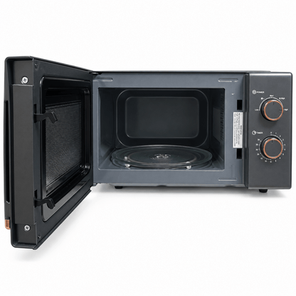 Olsenmark OMMO2260W 20L Microwave Oven – Charcoal Grey & Rose Gold - Al Thahani Furniture