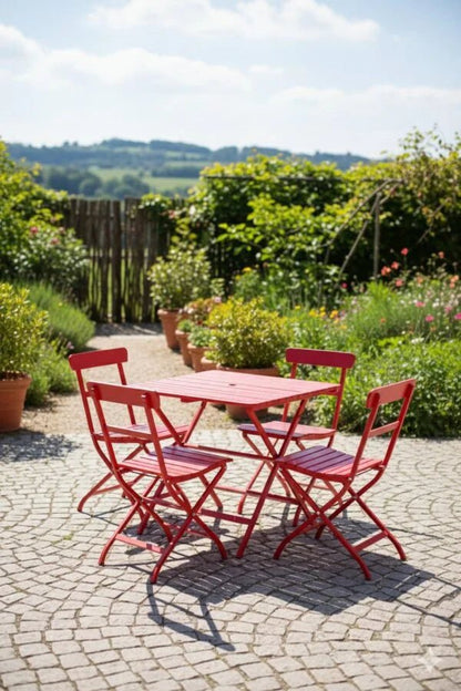 Outdoor Dinning Table with 4 Chairs from IKEA - althahanifurniture