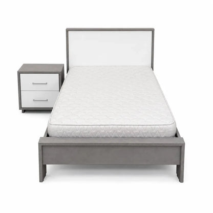 Pan Home 120x200 cm Bed with Mattress & Side Table - used 5 months - Al Thahani Furniture