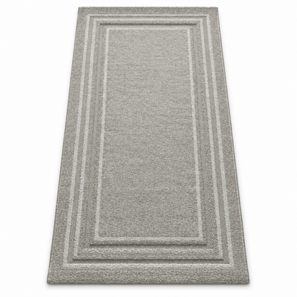 PAN Home Grey & Ivory Textured Border Area Rug – 100 × 200 cm - Al Thahani Furniture