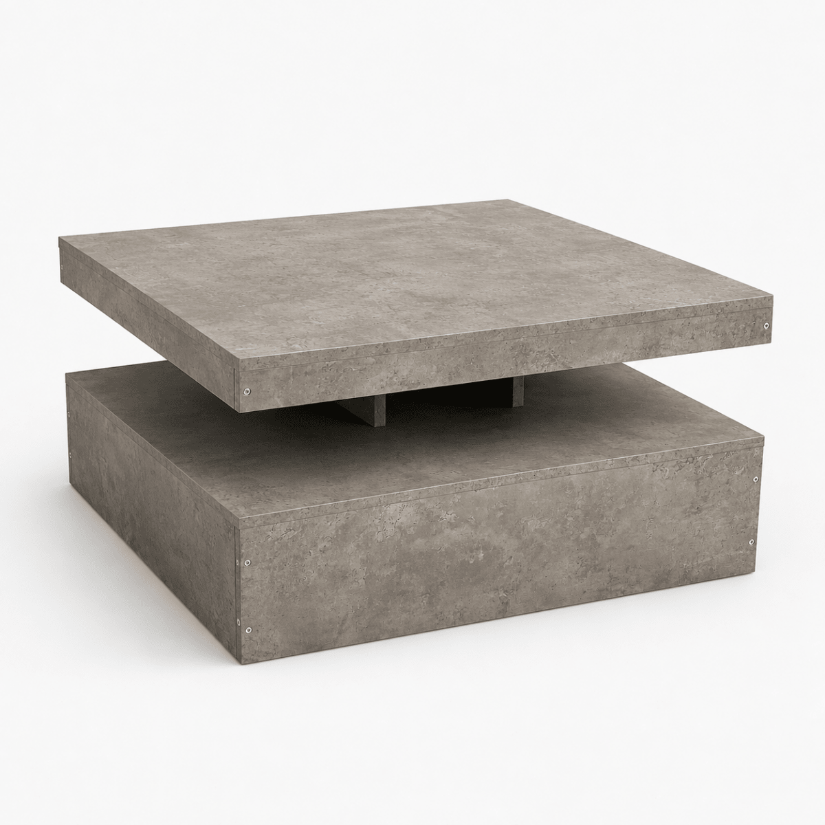 PAN Home Kapehorn Rotating Square Coffee Table | Grey, 79x79 cm - Al Thahani Furniture