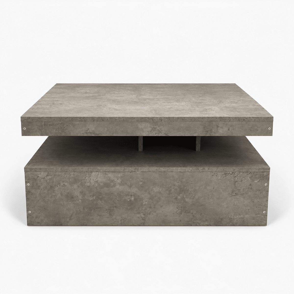 PAN Home Kapehorn Rotating Square Coffee Table | Grey, 79x79 cm - Al Thahani Furniture