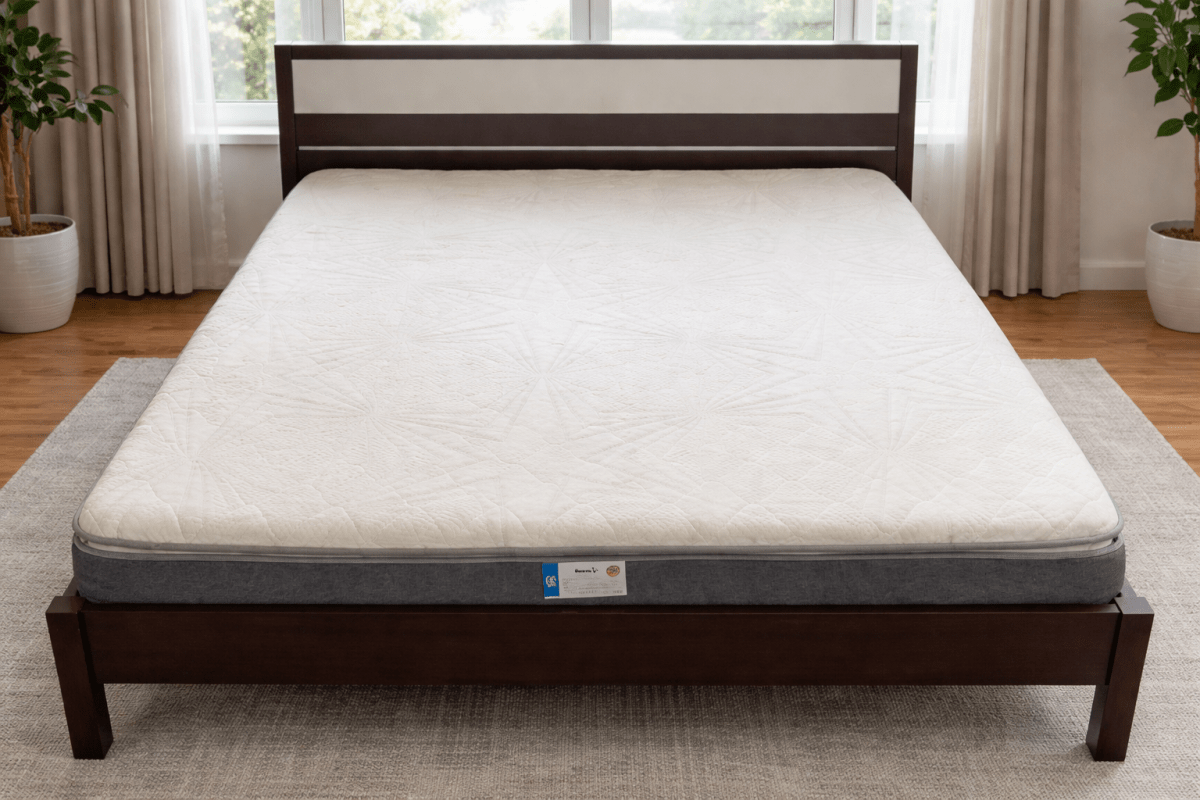 Pan Home King Bed & Mattress Set – Solid Wood Frame – 180x200 cm - althahanifurniture