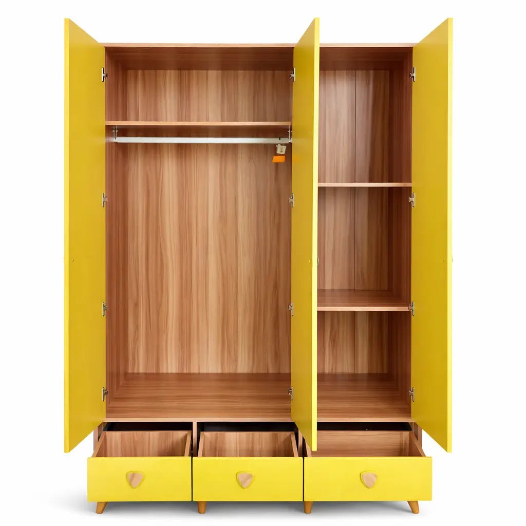 Pan Home Montclaire 3 Door Kids Wardrobe, used 8 months - althahanifurniture
