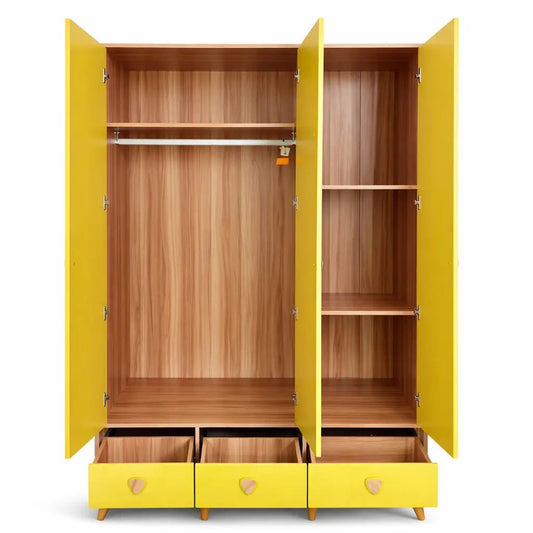 Pan Home Montclaire 3 Door Kids Wardrobe, used 8 months - althahanifurniture