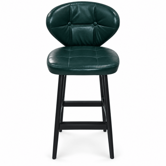 PAN Home NEVA Green Tufted Bar Stools – Set of 2 – 45 × 44 × 86 cm Each - Al Thahani Furniture