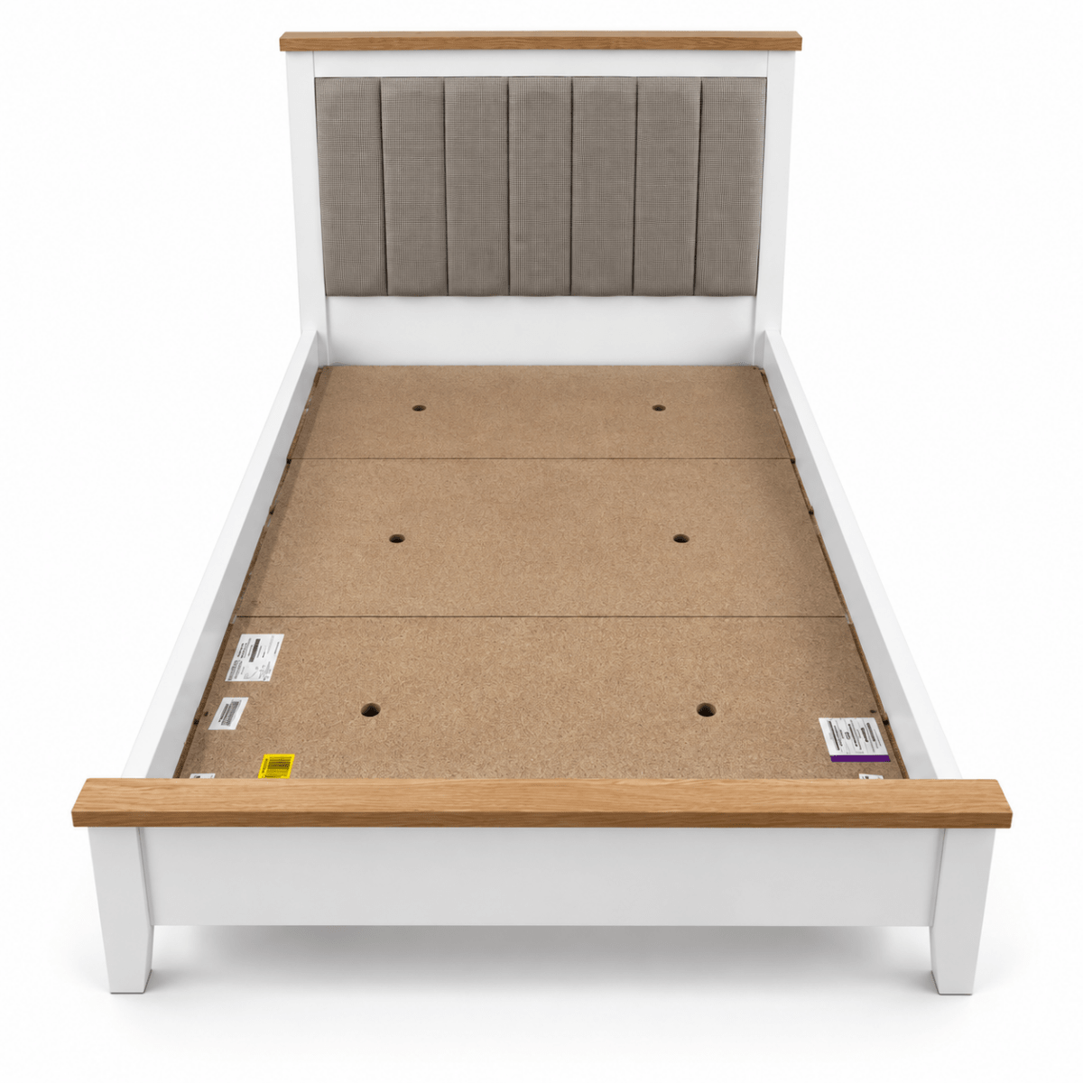 PAN Home ROSEFIELD Kids Bed with Mattress – White & Oak – 120 × 200 cm - Al Thahani Furniture