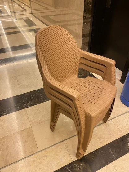 Pan Home Set of 3 Plastic Chairs - althahanifurniture