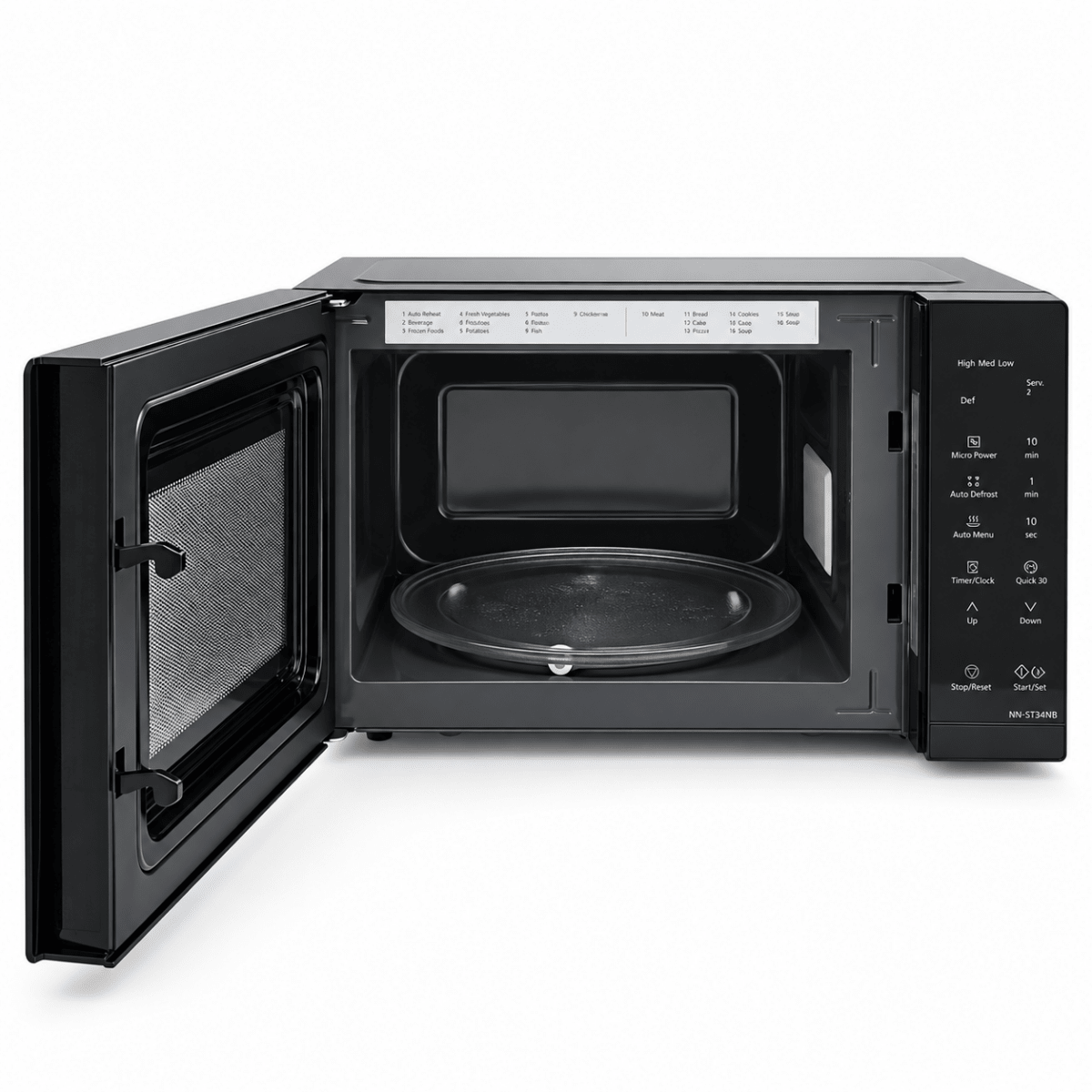 Panasonic NN-ST34NB 25L Solo Microwave Oven – Black - Al Thahani Furniture