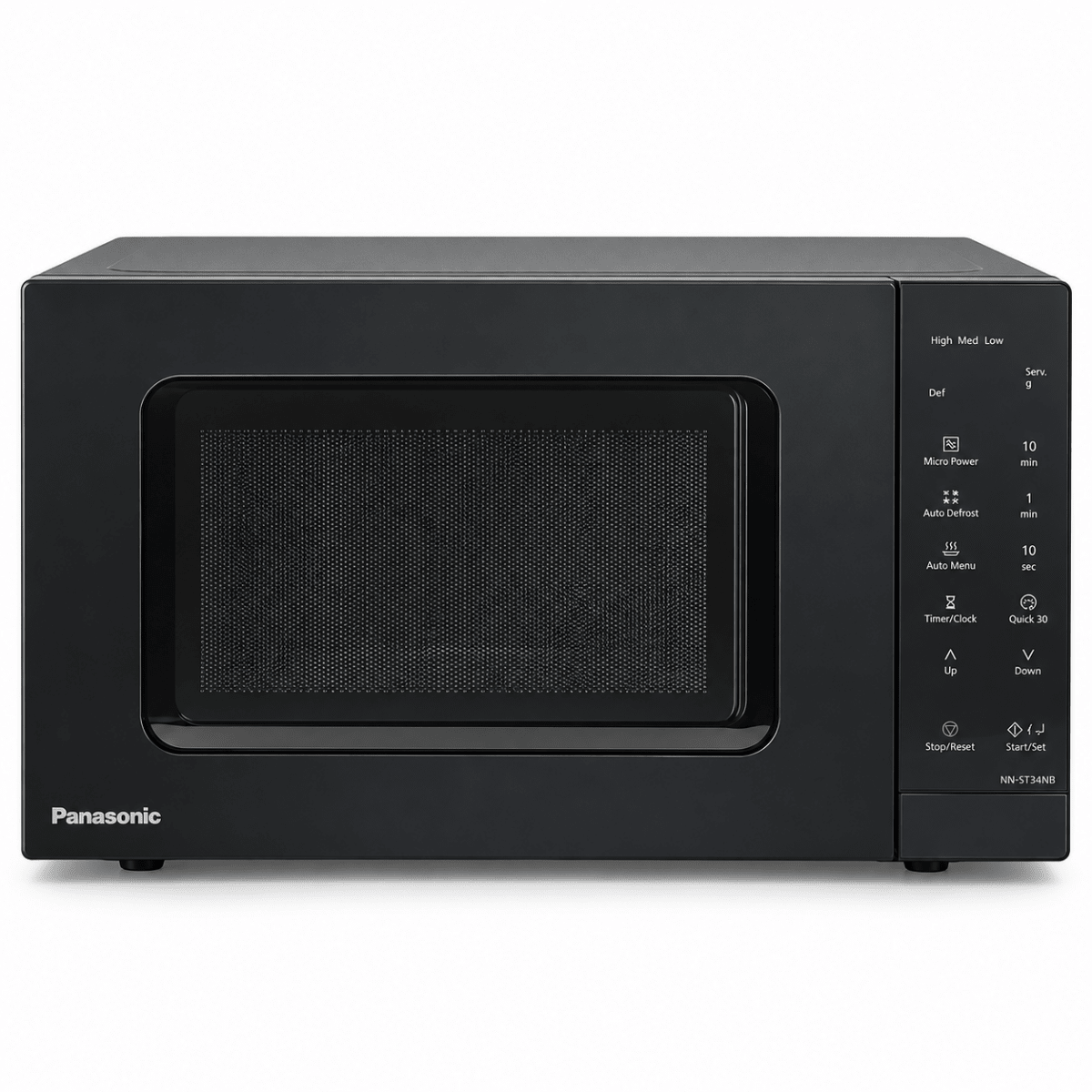 Panasonic NN-ST34NB 25L Solo Microwave Oven – Black - Al Thahani Furniture