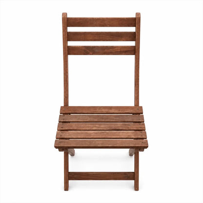 Paradiso Bari Table and Chair Set | Brown Wood, Compact Dining - used 1 Year - Al Thahani Furniture