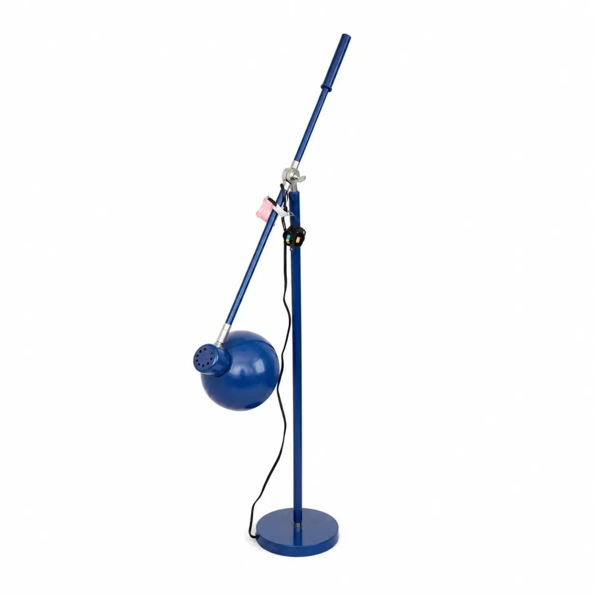 Postmodern Blue Floor Lamp | Memphis Milano Style, Adjustable Arm - used 10 months - Al Thahani Furniture