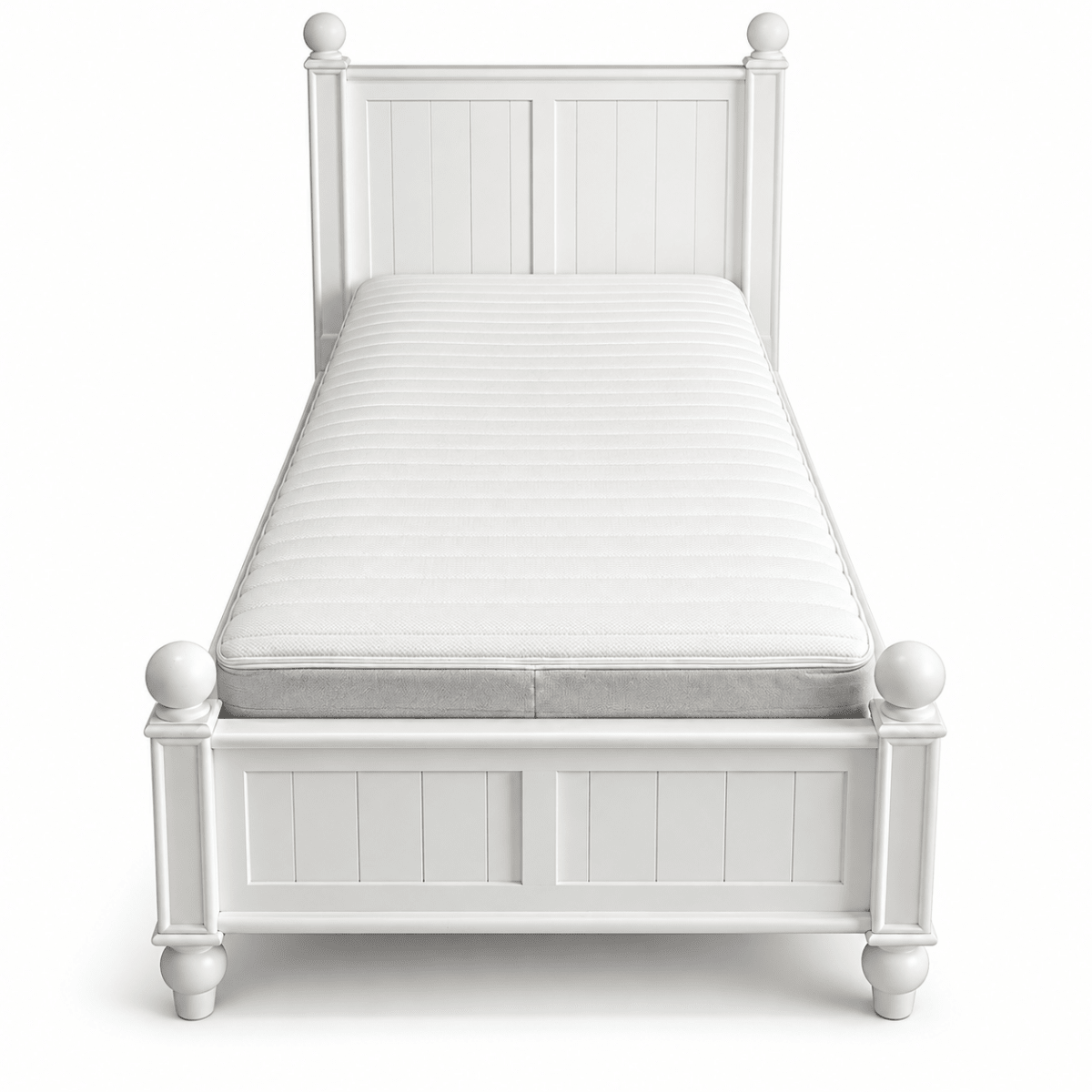 Pottery Barn Kids Catalina Twin Bed – Simply White – 99 × 191 cm Mattress Size - Al Thahani Furniture