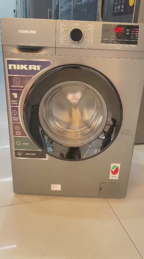 Nikai 7KG 16 Programs Front Load Washer - used 4 months