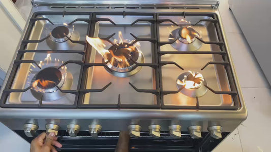 Bosch HSG738155M Freestanding Gas Cooker | 90 cm, 5 Burners, 112L Oven - used 8 months