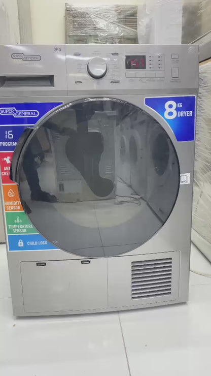 Super General 8kg Condenser Tumble Dryer - used 2 months