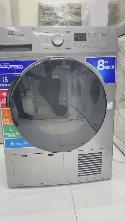Super General 8kg Condenser Tumble Dryer - used 2 months