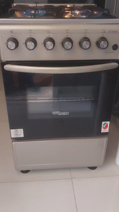 Super General 4-Burner 50x50cm Freestanding Gas Cooker – used 6 months