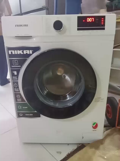 Nikai 7kg Front Load Washing Machine with Steam Wash - used 7 months