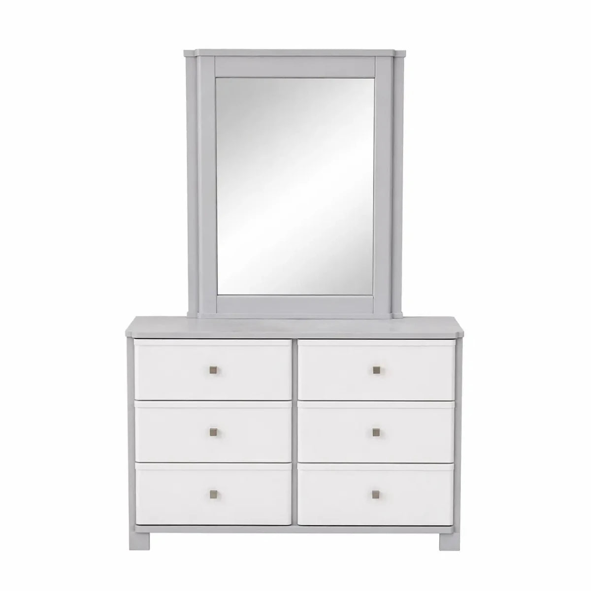 Queen Bedroom Set (Light Grey & Charcoal) – used 8 months - Al Thahani Furniture