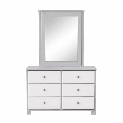 Queen Bedroom Set (Light Grey & Charcoal) – used 8 months - Al Thahani Furniture