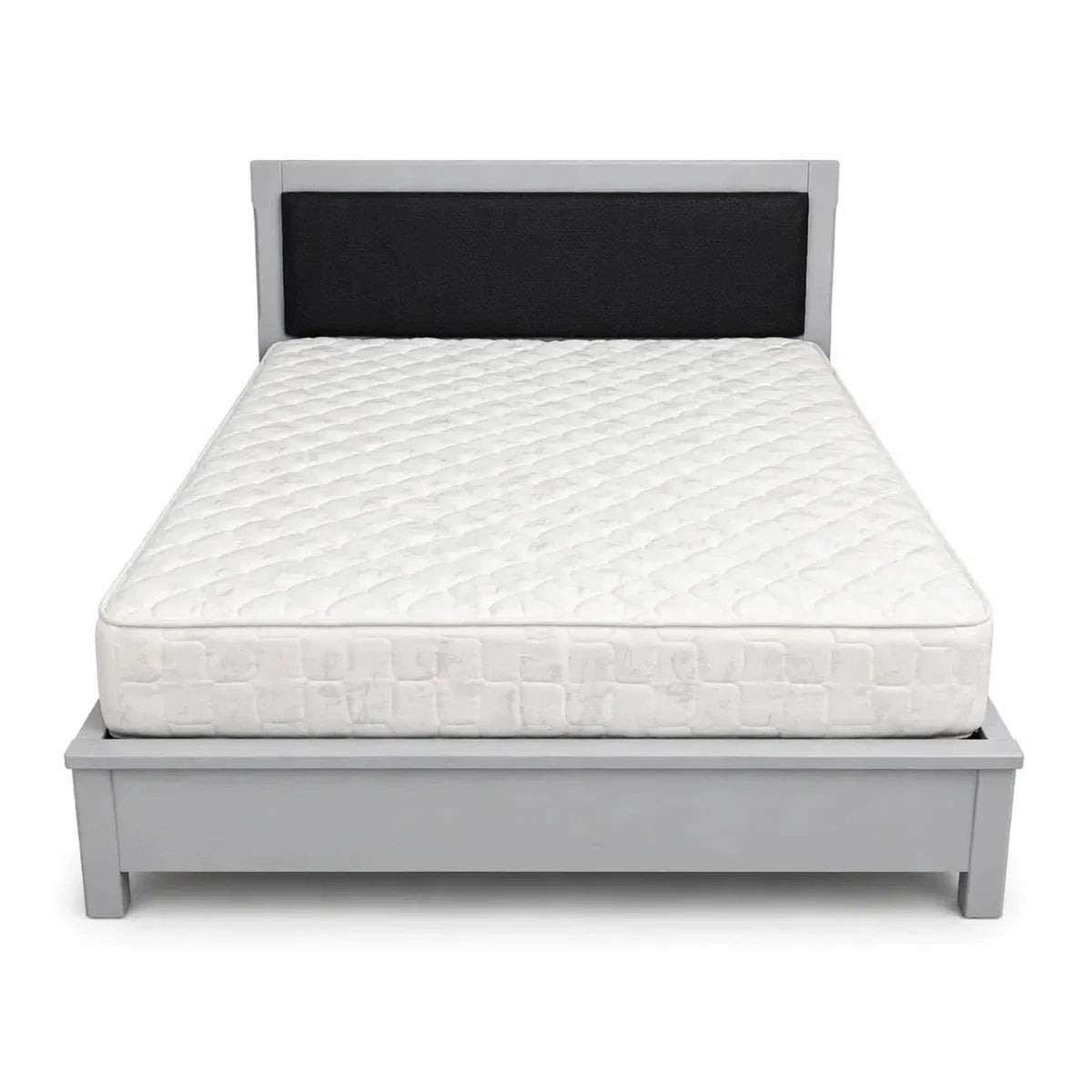 Queen Bedroom Set (Light Grey & Charcoal) – used 8 months - Al Thahani Furniture