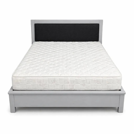 Queen Bedroom Set (Light Grey & Charcoal) – used 8 months - Al Thahani Furniture