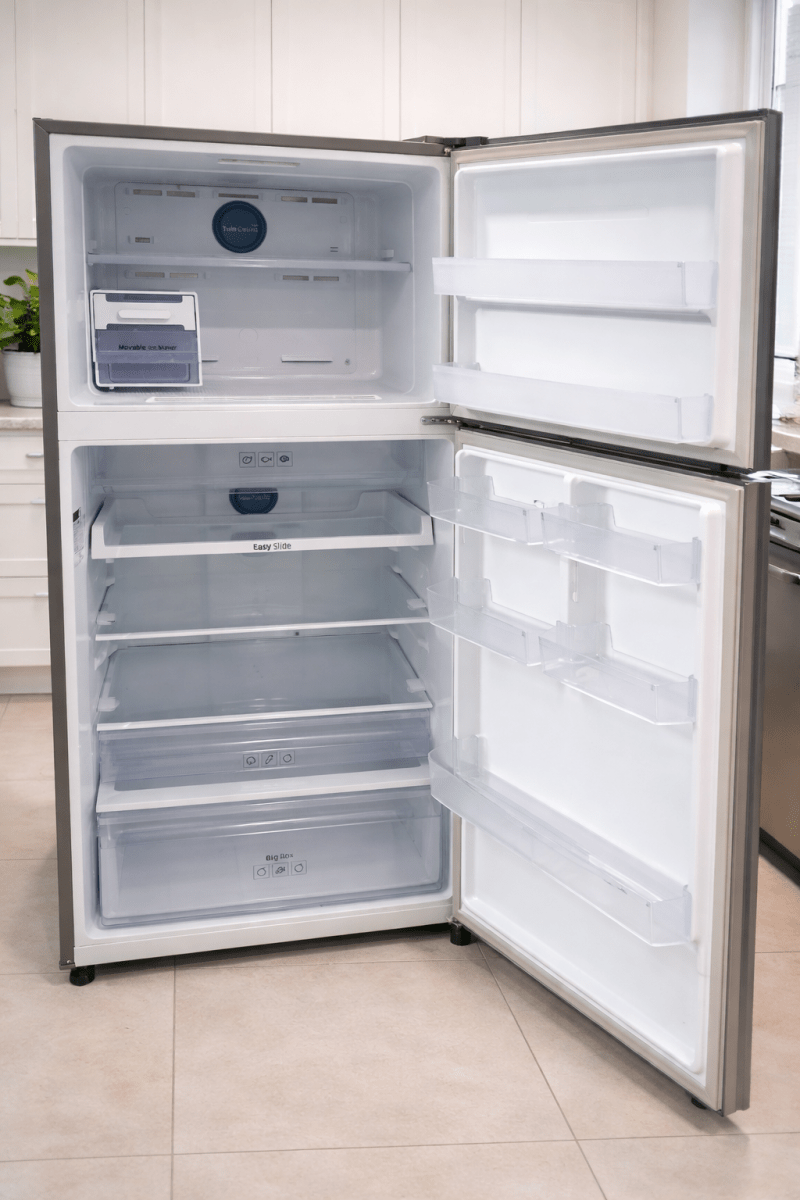 Samsung 500L Top - Mount Refrigerator – Digital Inverter, Twin Cooling Plus, Stainless Steel - althahanifurniture