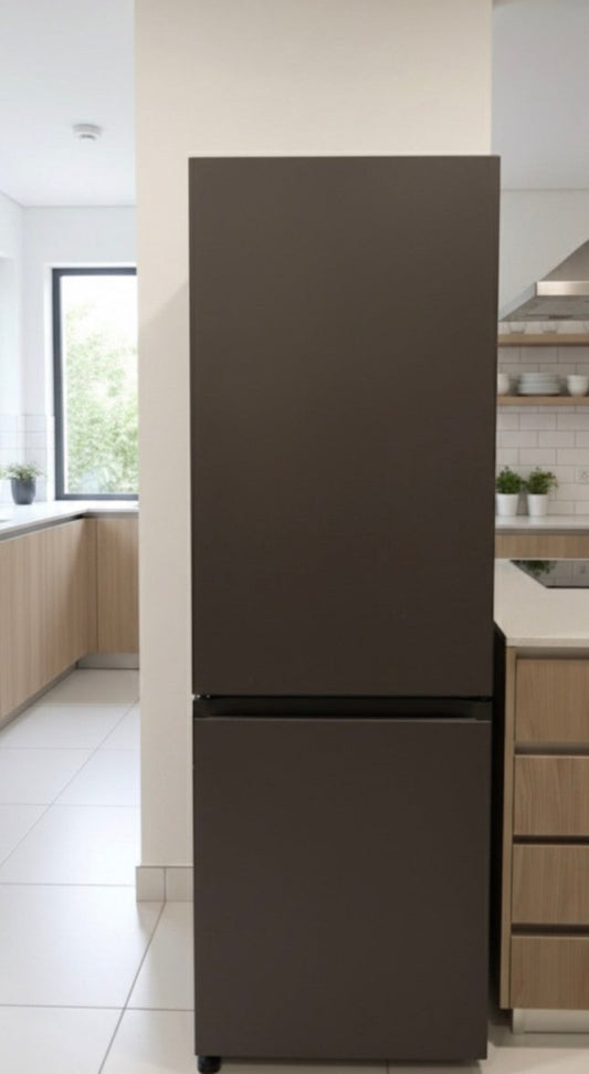 Samsung Bespoke 350L Bottom Mount Freezer Fridge , Cotta Charcoal - althahanifurniture