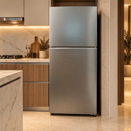 Samsung RT35CG5404S9AE 348L Top Mount Refrigerator with SpaceMax & Optimal Fresh+ – Refined Inox - Al Thahani Furniture