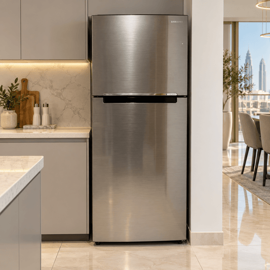 Samsung RT50K5030S8 500L Top Mount Refrigerator with Twin Cooling Plus – Elegant Inox - Al Thahani Furniture